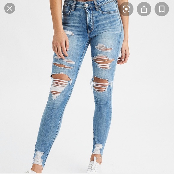 American Eagle distressed jeans - Size 2 R - Picture 9 of 9